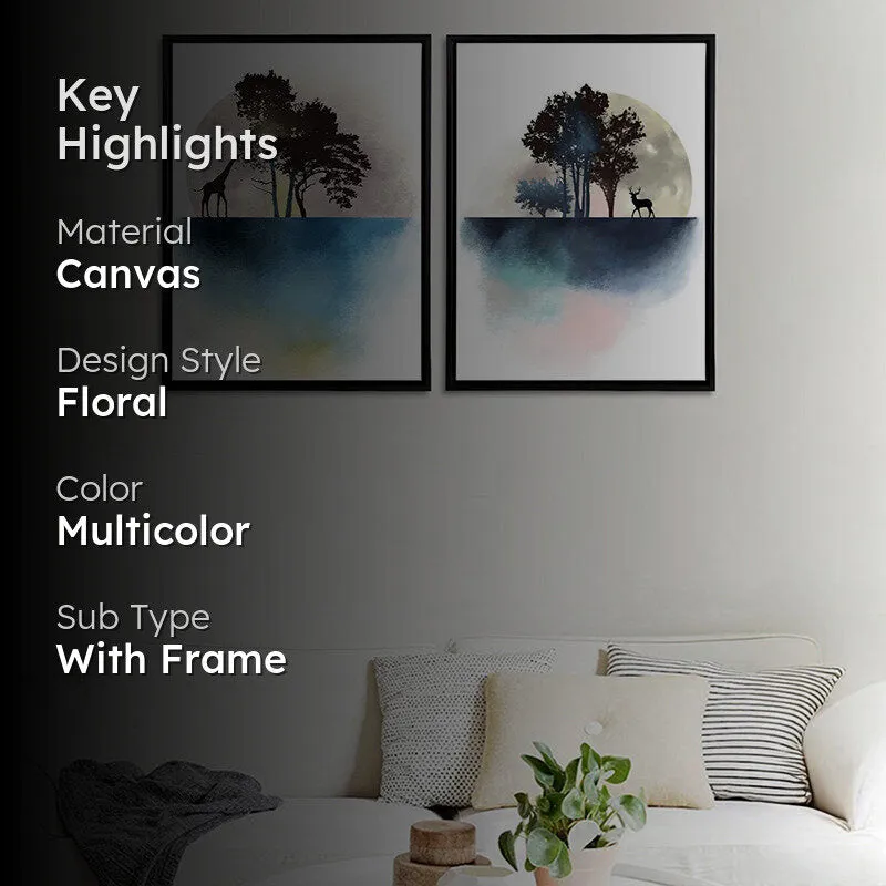 Watercolor Palms Wall Art - Set Of Two media 2