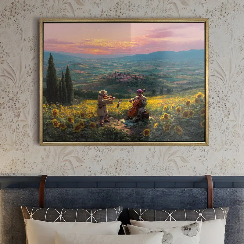 Rustic Melody Canvas Wall Painting With Frame media 5