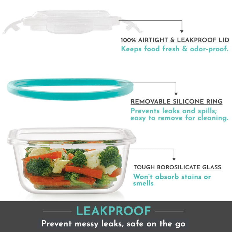 Packly Simple Lunch Box with Lunch Bag - Four Piece Set media 6