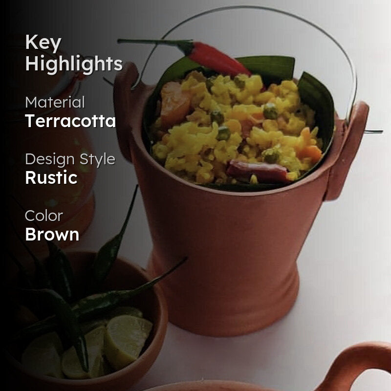Flint Terracotta Serving Bowl - 1000 mL media 2