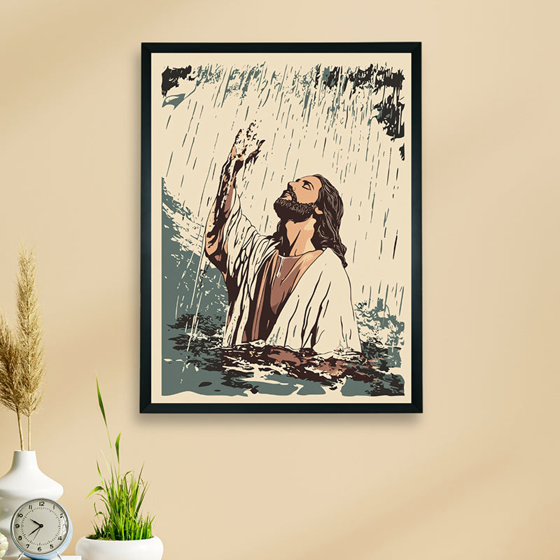 Miracle Of Christ Wall Art With Resin Frame media 3