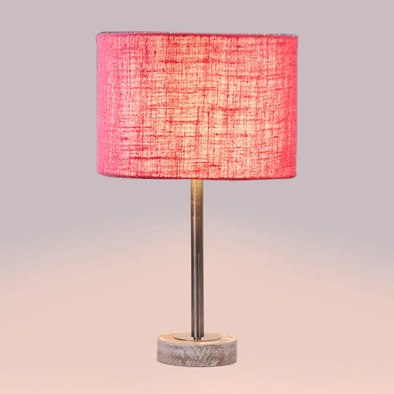 Sienna I Rodin Wooden Table Lamp - Pink,Silver,White media 5