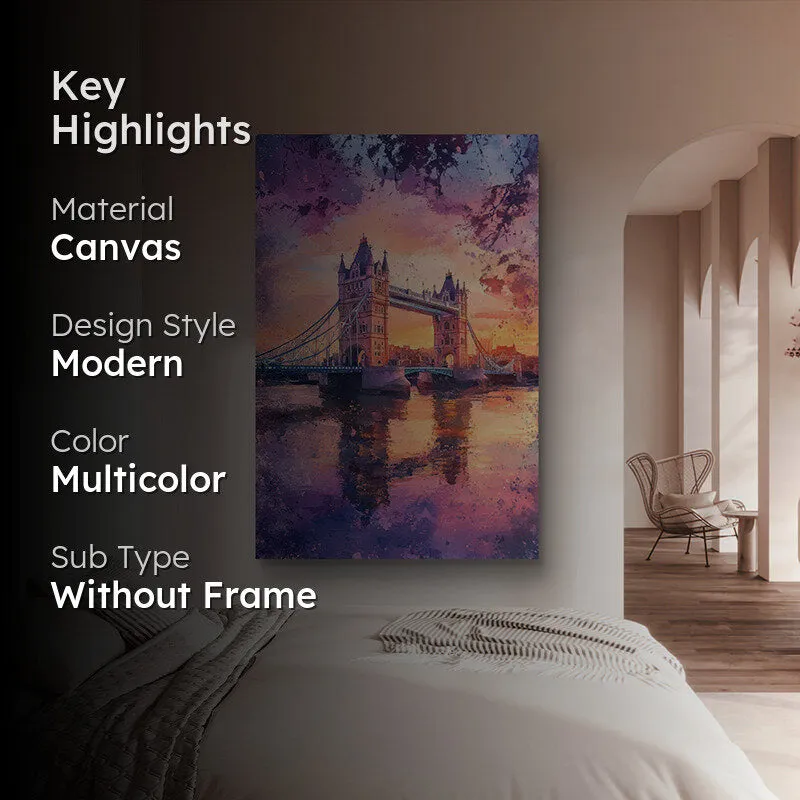 Tower Bridge Colors Wall Painting media 2