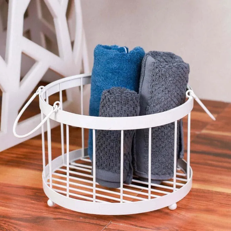 Round Tidy Trove Laundry Basket media 1