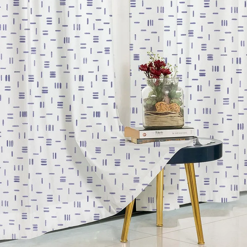 GeoPop Cotton Curtains - Set Of Two media 5