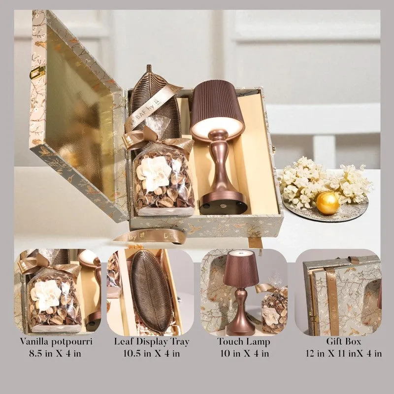 Saffron Aura Diwali Hamper - Three Piece Set media 4