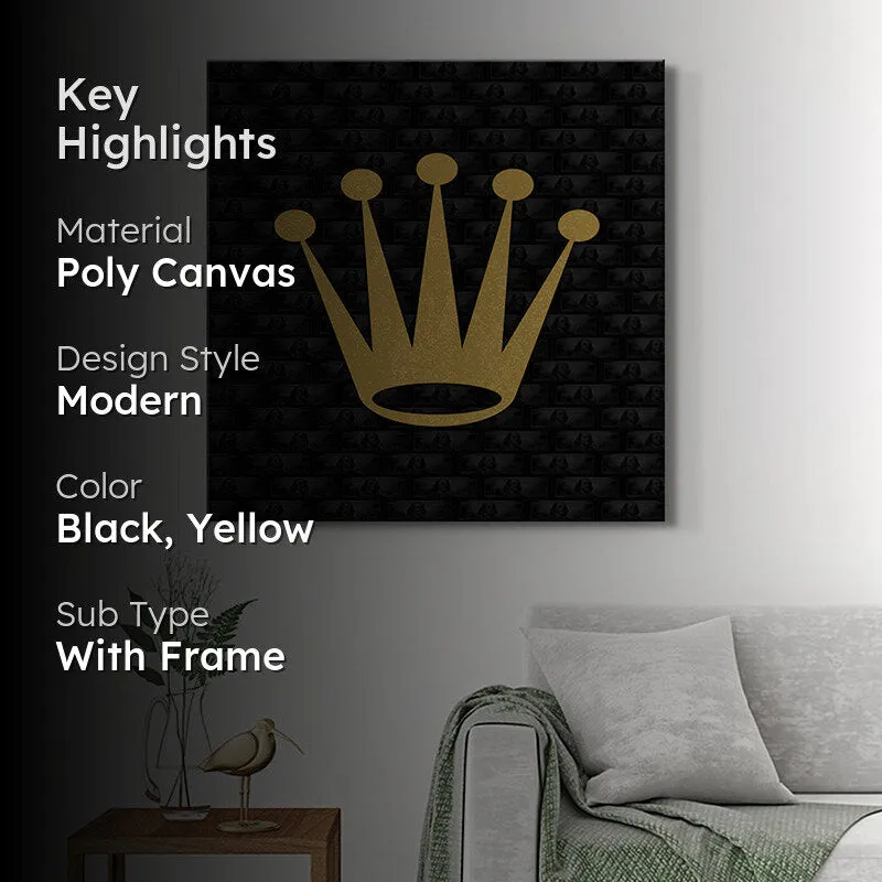 Golden Crown Wall Painting media 2