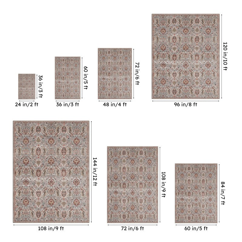 Rada Ethnic Polyester Carpet - Brown media 13