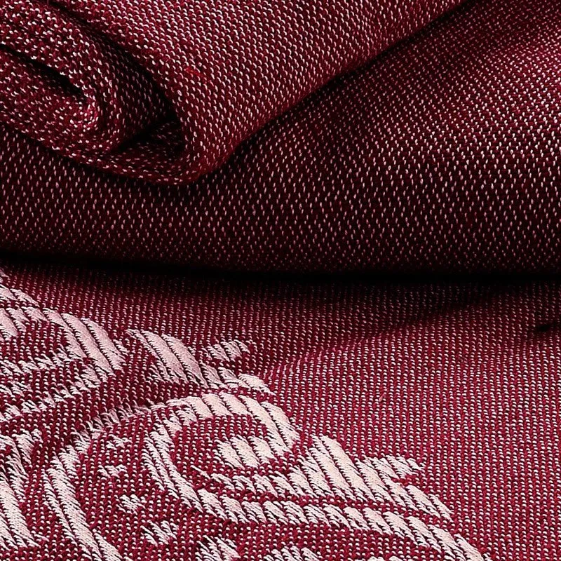 Ethnic Serenity Cotton Bedsheet (Maroon) - 220 TC media 5