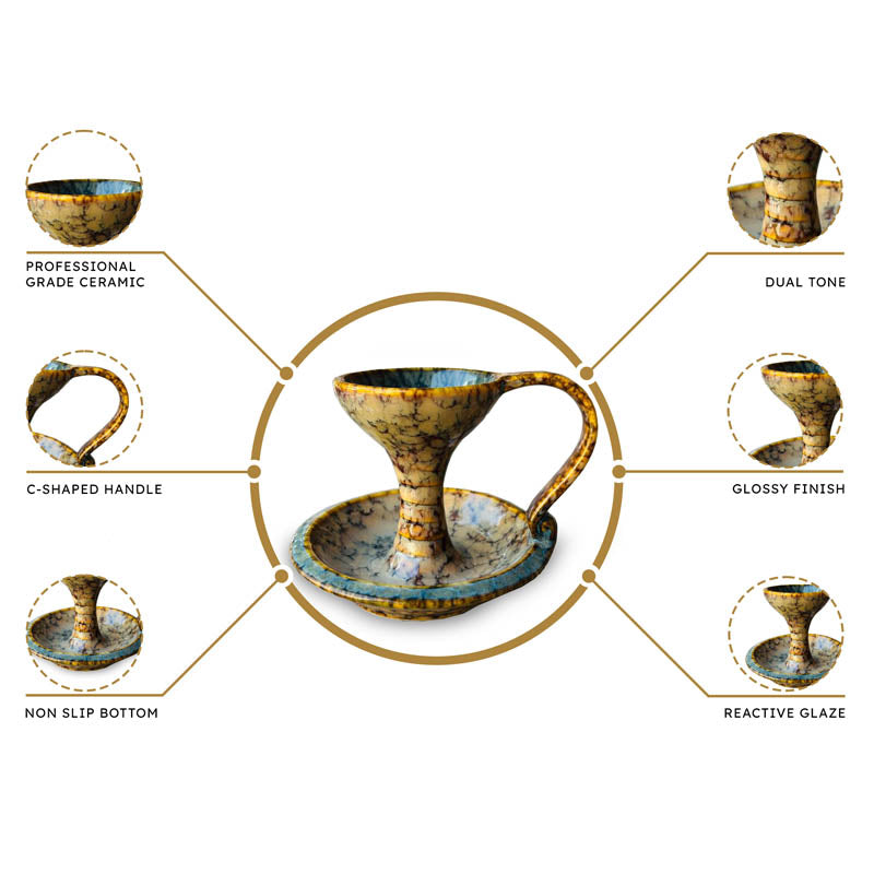 Sacred Incense Holder - Brown & Blue media 6