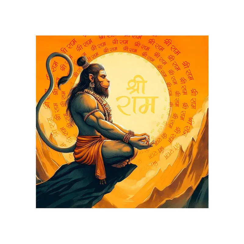 Anjaneyudu Wall Painting media 4