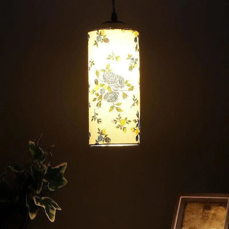 Baby Blue Cotton Ceiling Lamp media 1