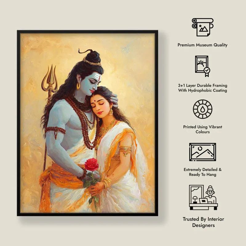 Lord Shiva and Parvati II Archival Paper Archival Paper Wall Art media 8