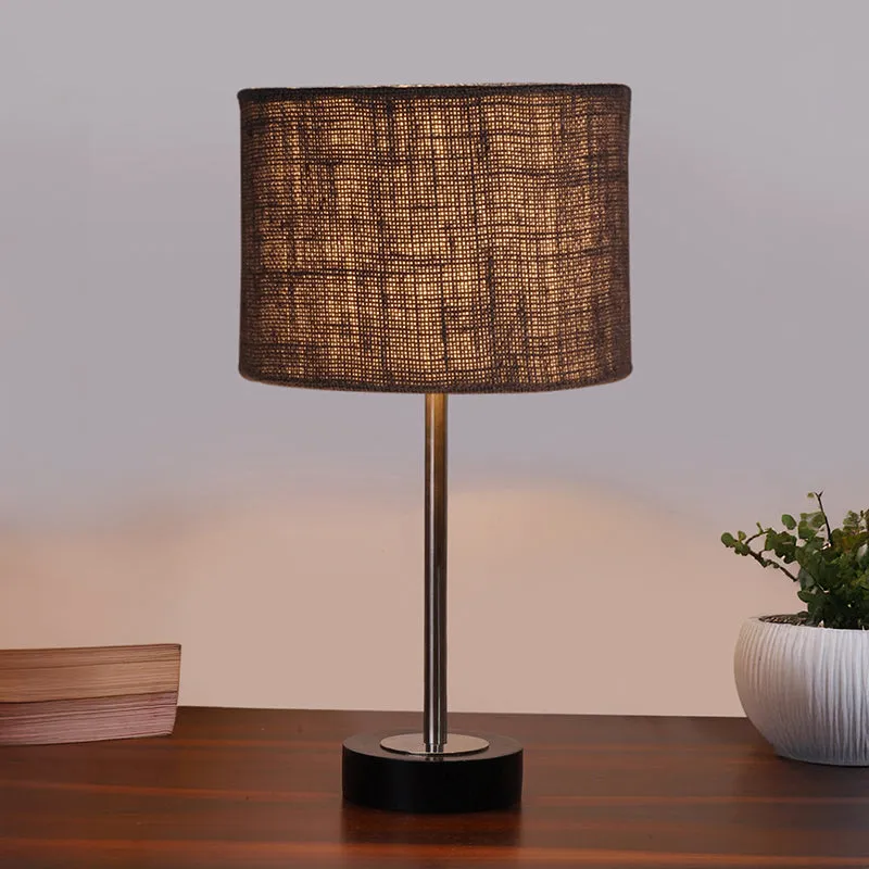 Sienna I Rodin Wooden Table Lamp - Grey,Silver,Black media 2