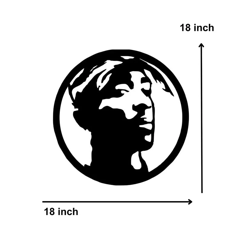 Tupac Shakur Iron Wall Accent media 4