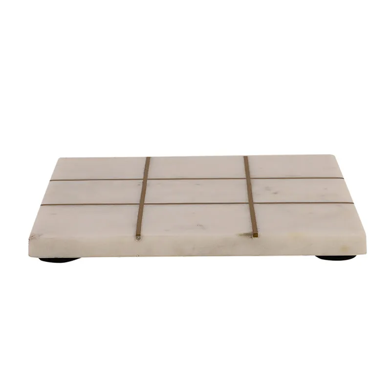 Mecca Grid Marble Platter media 4