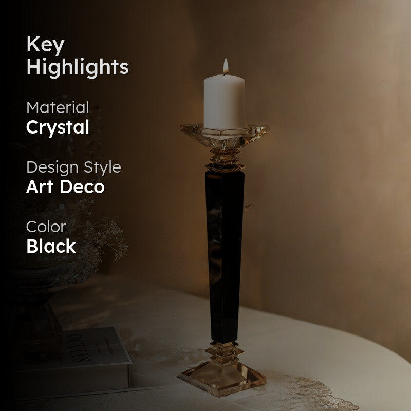 Elegance Crystal Candle Holder - Large media 2