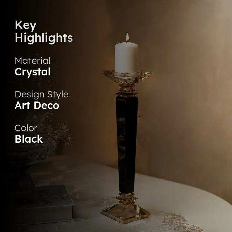 Elegance Crystal Candle Holder - Large media 2
