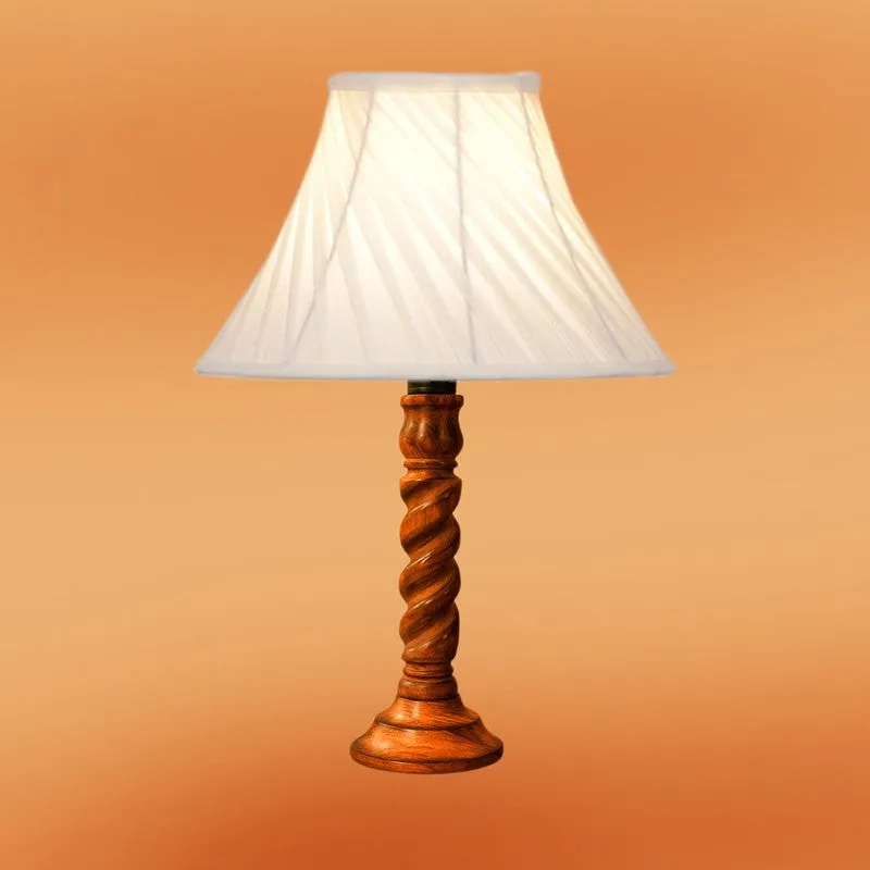 Elvane Vela Wooden Table Lamp - Ivory media 6