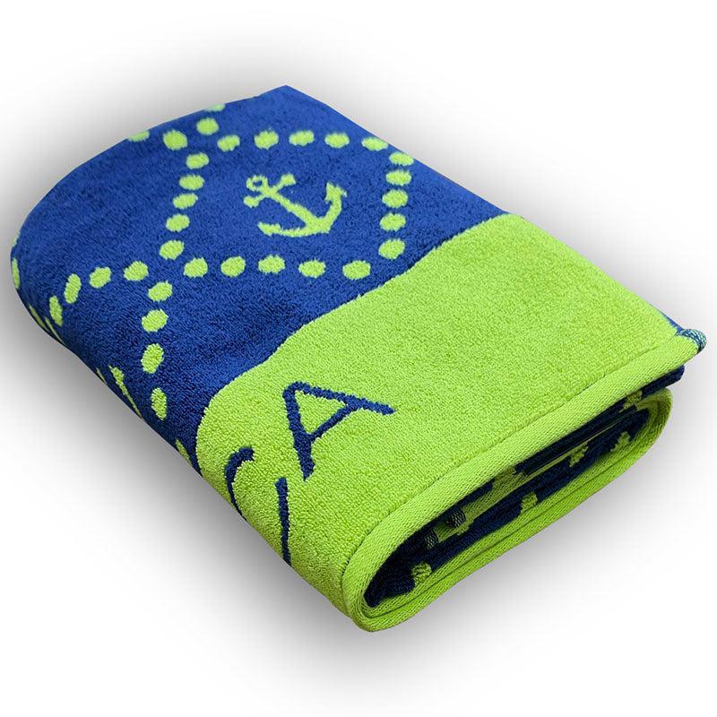 Nautica Inifinisoft Cotton Bath Towel - Green & Blue media 4