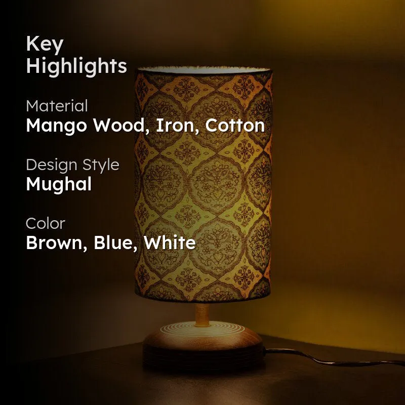 Kairi Handcrafted Mango Wood Table Lamp media 2