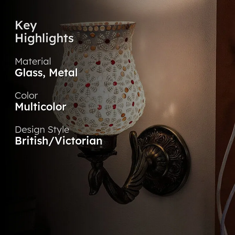 Dinara Ziada Glass & Metal Wall Lamp media 2