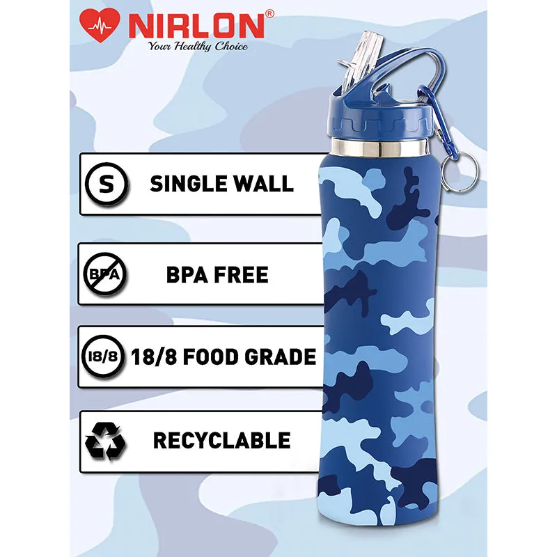 Army Blue Sipper Water Bottle - 750 mL media 4