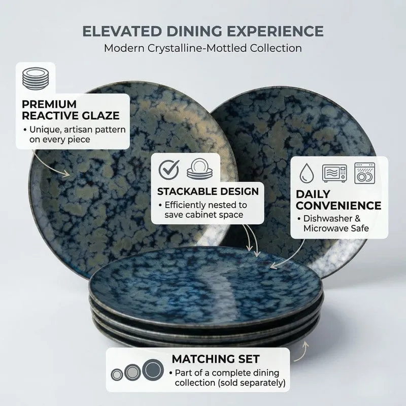Ceramic Dinner Plates (Grey) - Set of Six media 6