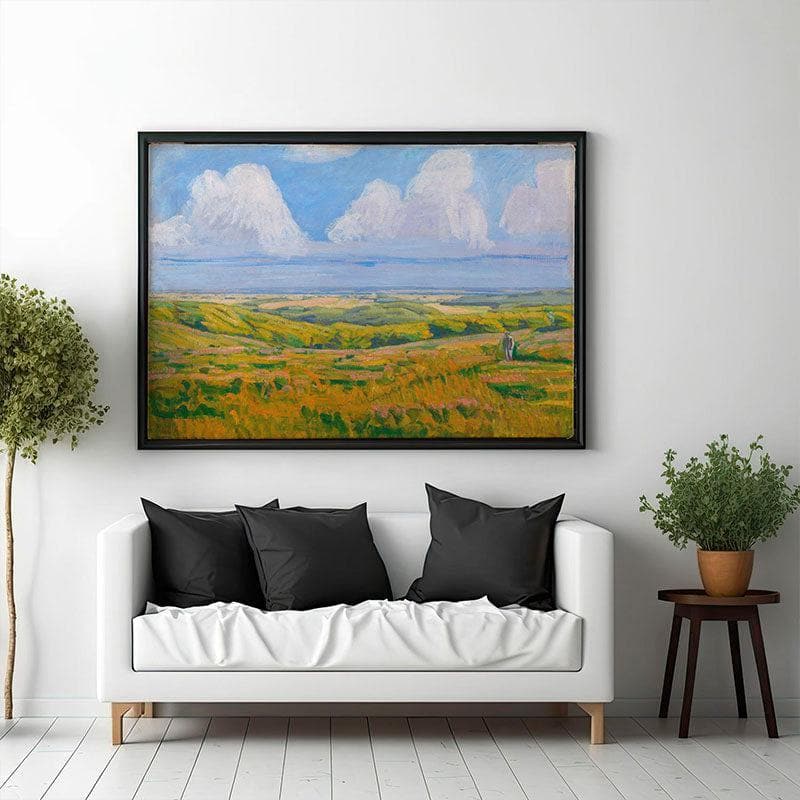 Hammer Hills Canvas Wall Painting - Black Frame