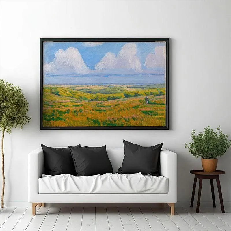 Hammer Hills Canvas Wall Painting - Black Frame media 1