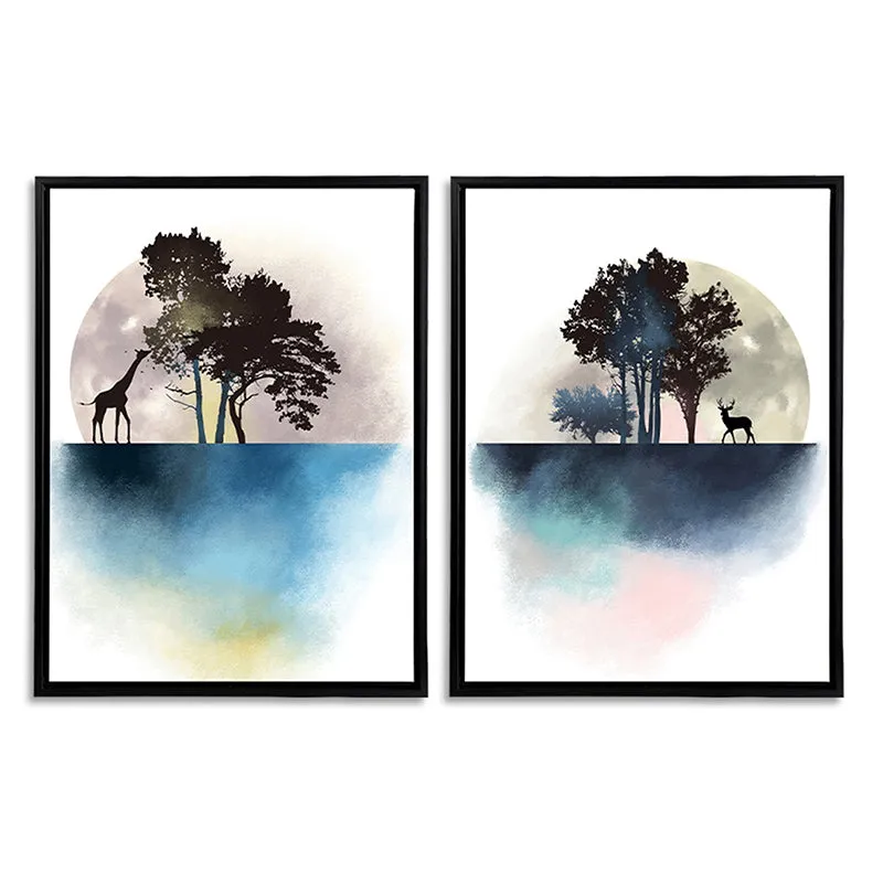 Watercolor Palms Wall Art - Set Of Two media 4