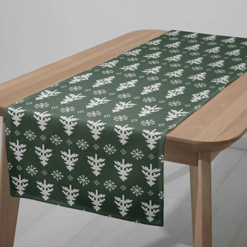 Wintertide Cotton Canvas Table Runner media 5