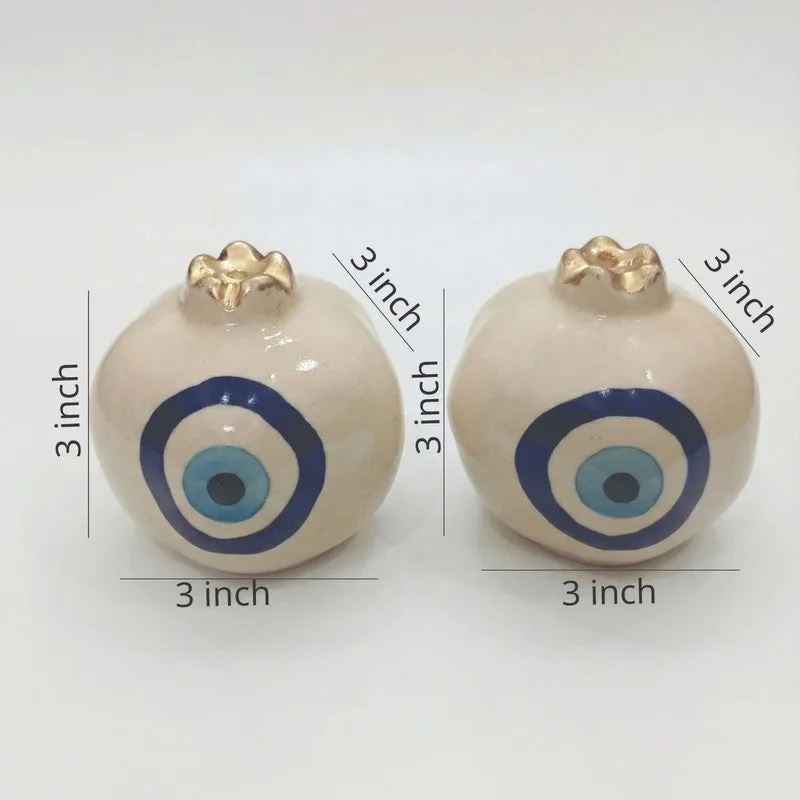 Artisan EvilEye Ceramic Salt & Pepper Bottle (50 mL each) - Set Of Two media 6