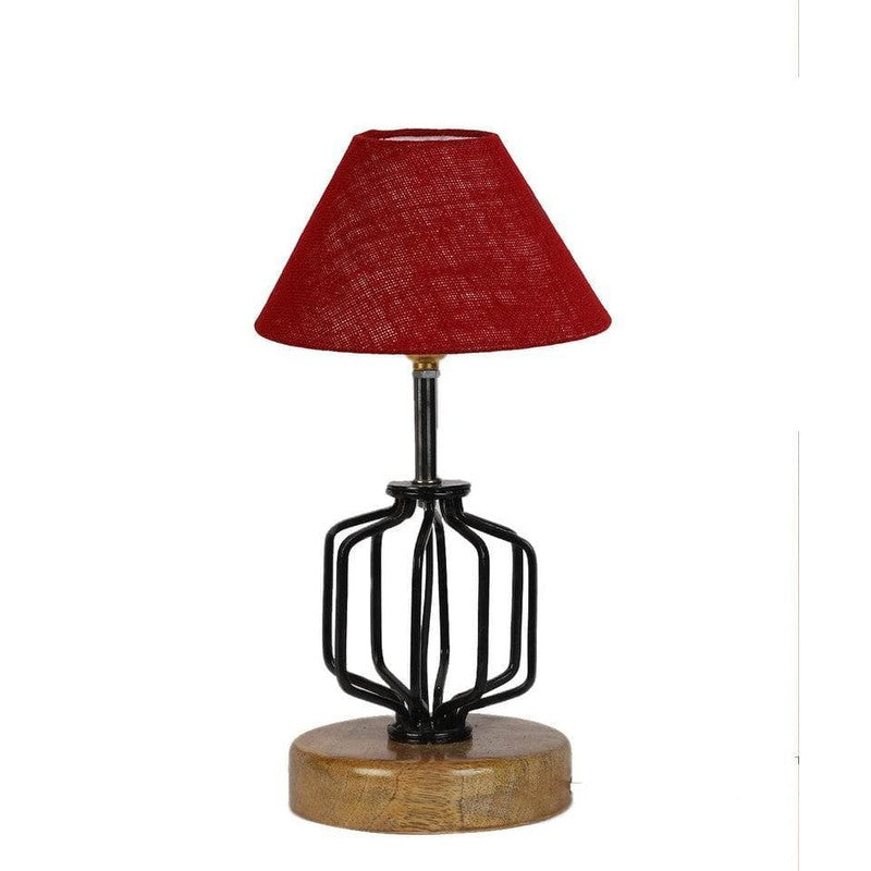 Cosmo Fabric Table Lamp - Red,Black,Brown media 4