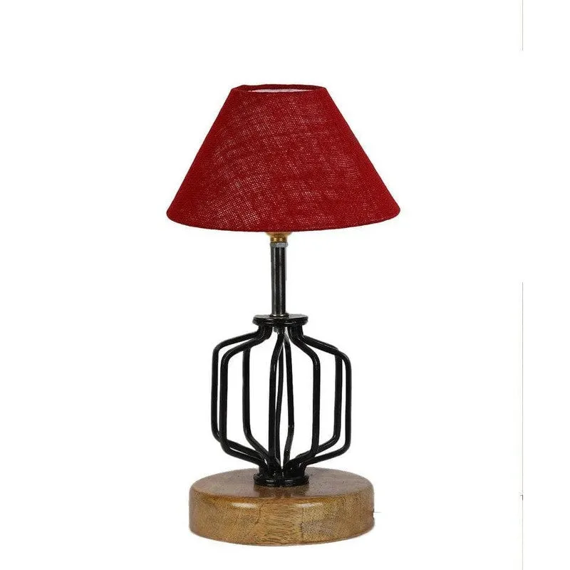 Cosmo Fabric Table Lamp - Red,Black,Brown media 4