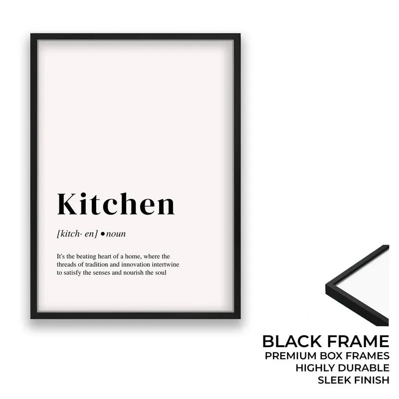 MinimalKitchen Archival Canvas Wall Art - Black media 8