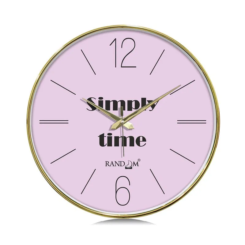 Simply Time Round Analog Wall Clock - Lavender media 3