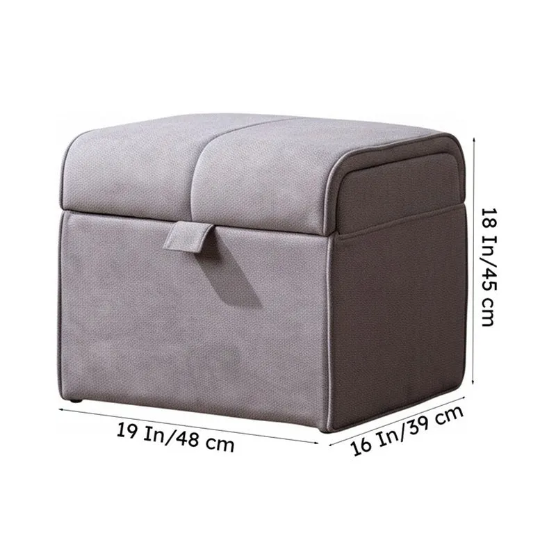 Dotty Polyster Ottomans (Grey) - Set Of Two media 11