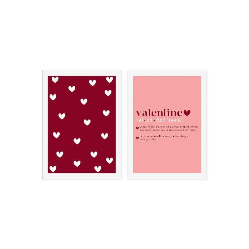 Be My Valentine Paper Wall Art - Set Of Two media 3