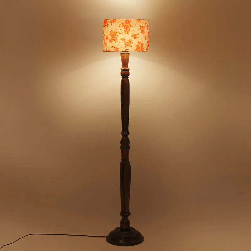 Ibis Biya Vintage Wooden Floor Lamp media 4