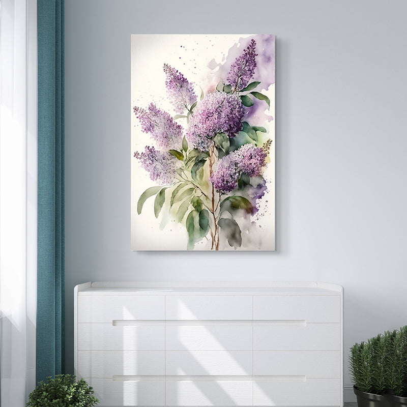 Blooming Lavender Canvas Wall Painting