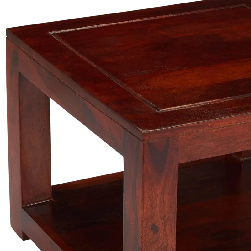 Frixon Sheesham Wooden Center Table - Deep Brown media 7