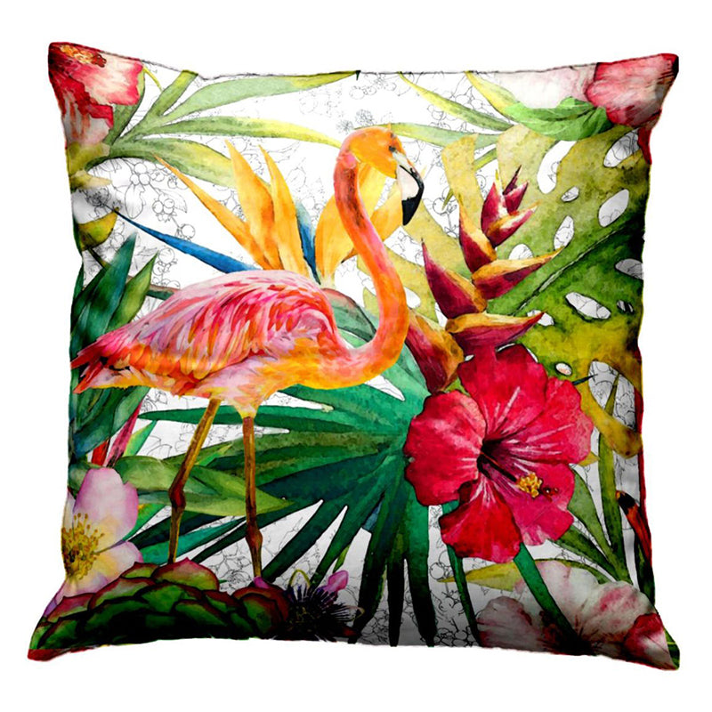 Tropical Flamingo Printed Cushion Cover Set - Set Of Five media 4