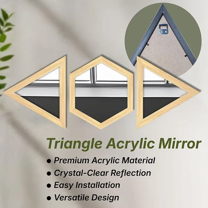 Facet Glow Wall Mirror (Beige)- Set of Three media 6