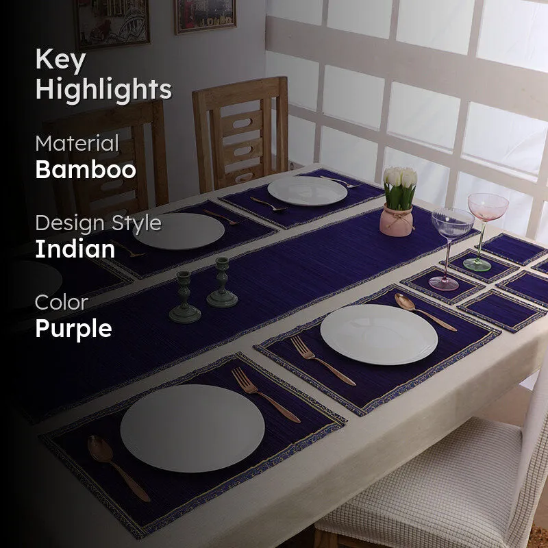 Eco Sip Bamboo Kitchen Linen Set (Purple) - Thirteen Piece Set media 2