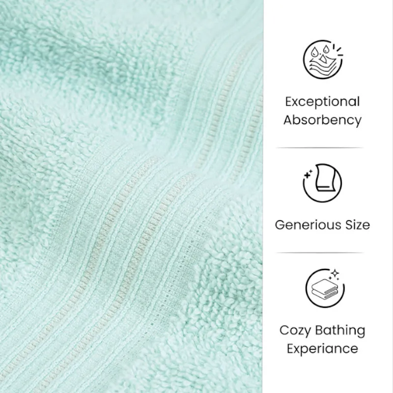Micro Cotton LuxeDry Solid Bath Towel - Sea Blue media 7