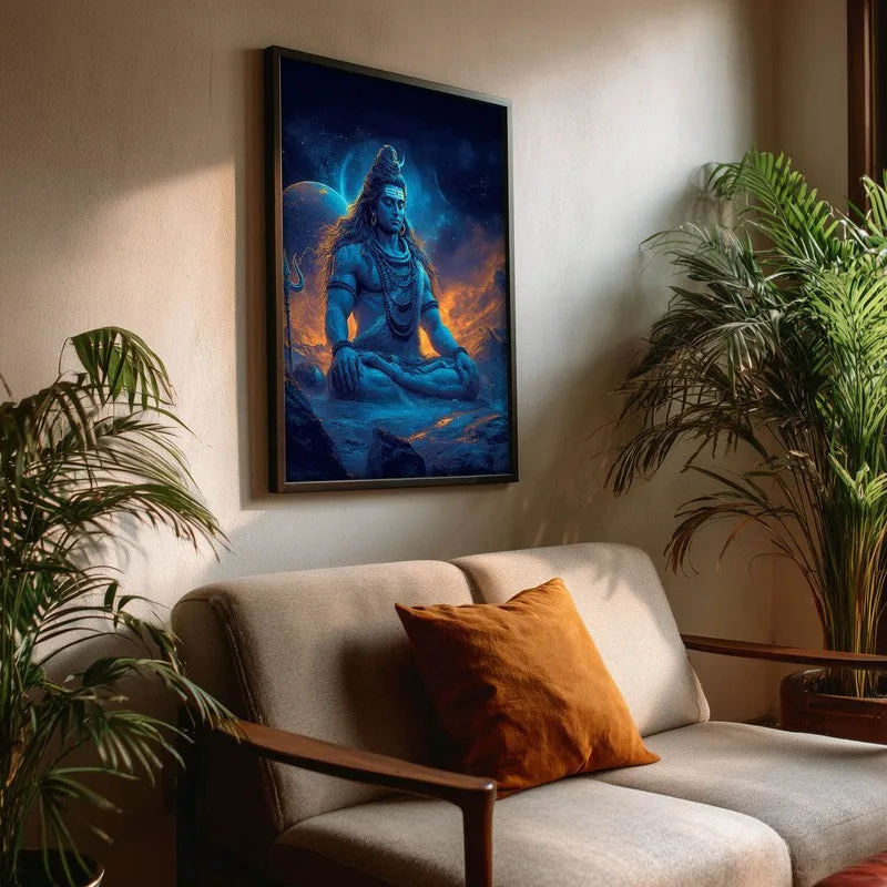 Peaceful Mahadev Meditating II Archival Paper Wall Art media 3