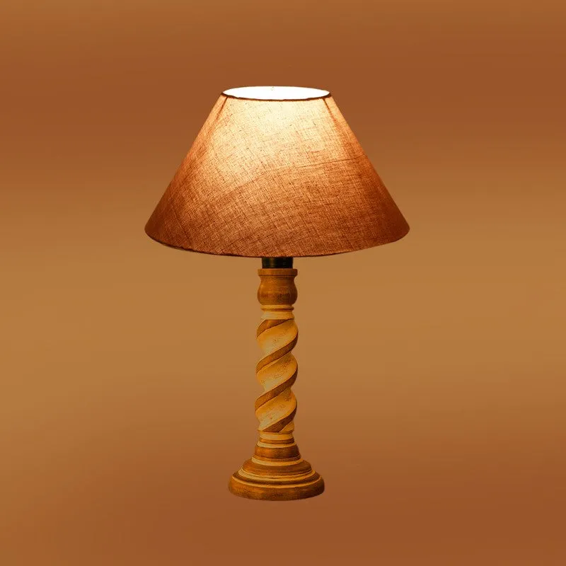 Modera Livo Wooden Table Lamp - Grey media 7