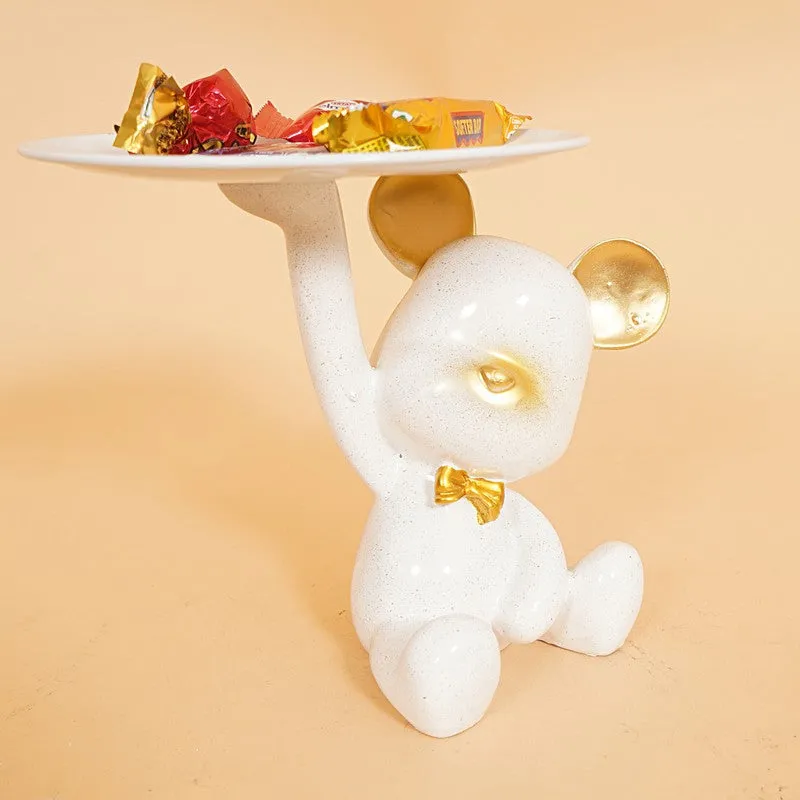 Playful White Monkey with Golden Tray media 5
