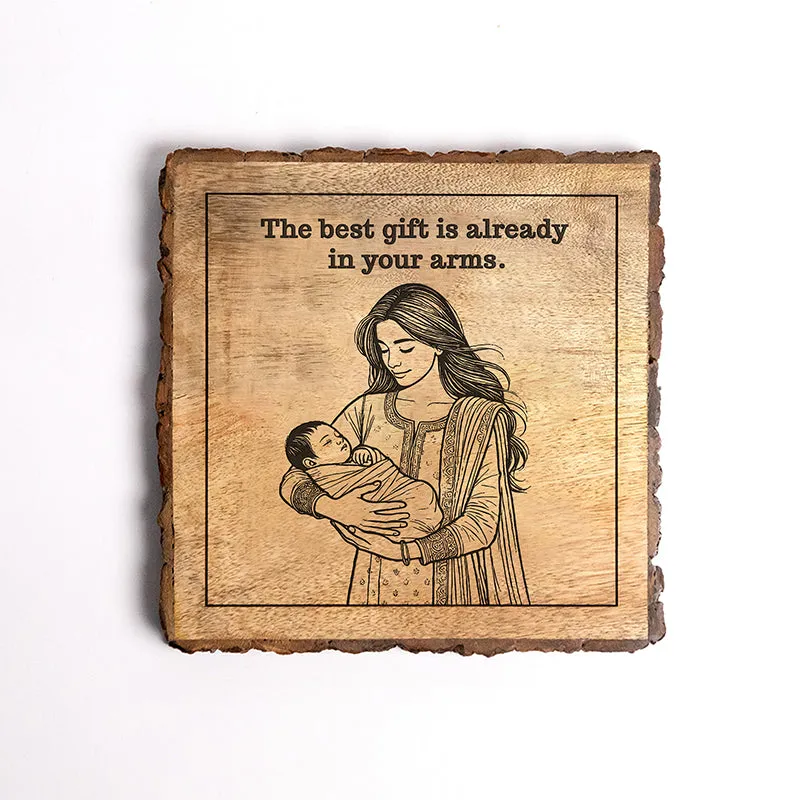The Best Gift Wood Showpiece - Square media 5